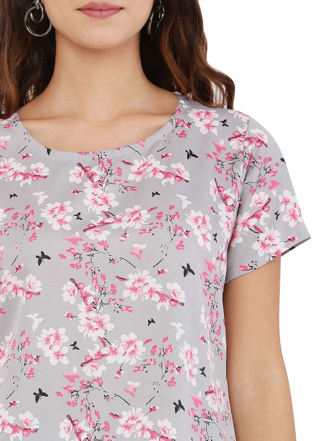 women's printed nightwear shorts set - 20430480 -  Standard Image - 4