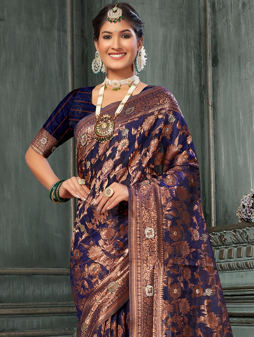 women's banarasi saree - 20431055 - Standard Image - 1