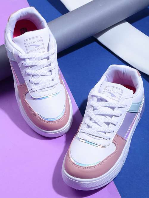 women's multi colored lace-up sneaker - 20431332 -  Standard Image - 0