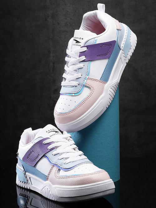 women's multi colored lace-up sneaker - 20431335 - Standard Image - 0