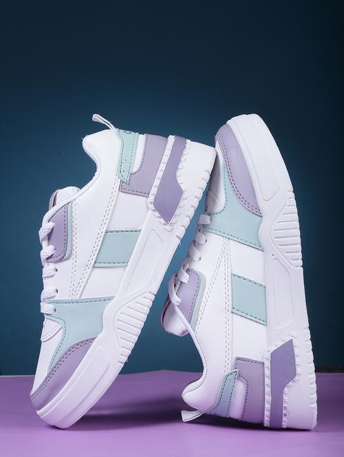 women's multi colored lace-up sneaker - 20431338 -  Standard Image - 0