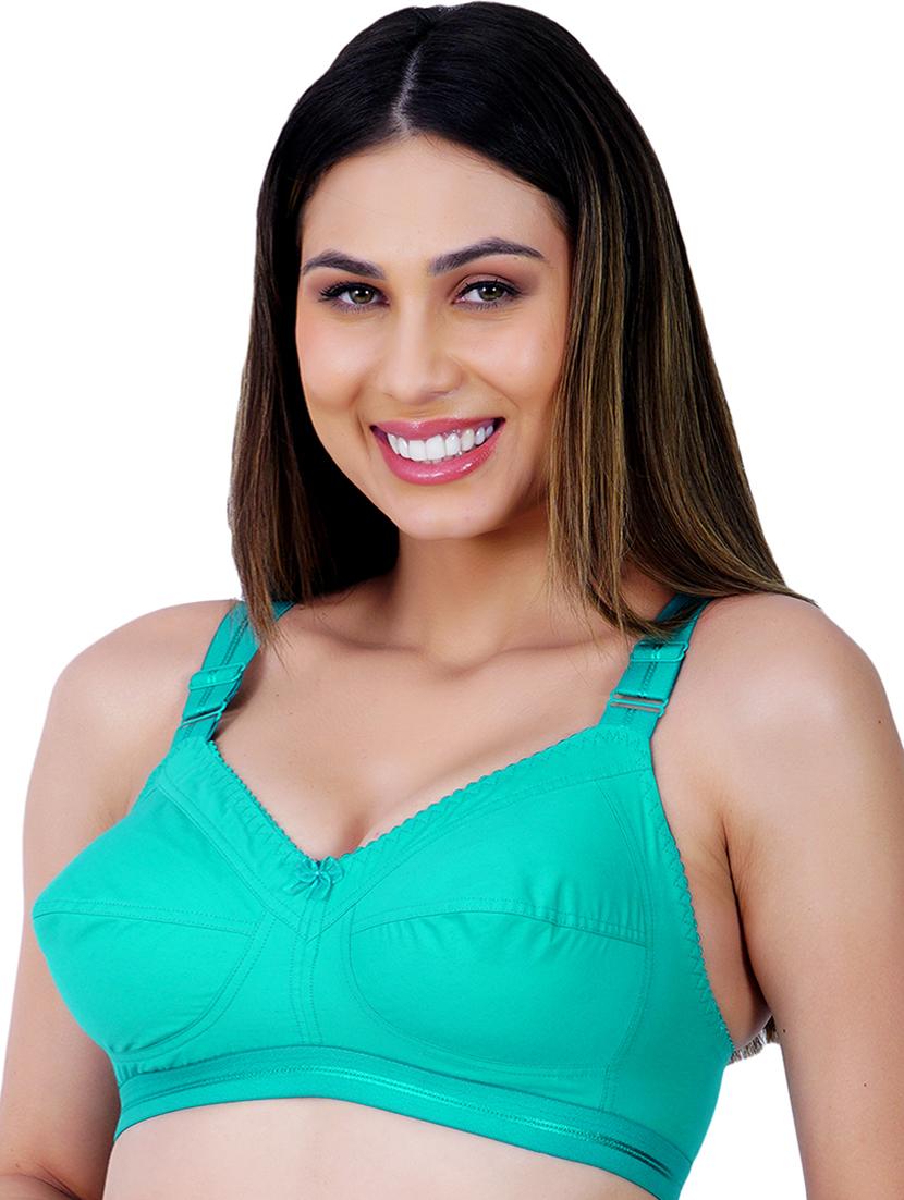 solid cotton blend t-shirt bra - 20431450 - Standard Image - 1