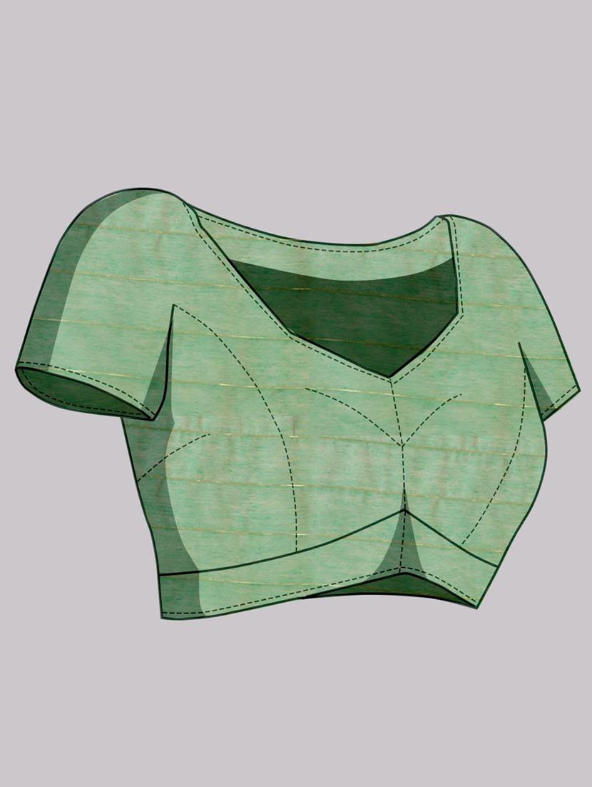 women green banarasi saree - 20433989 - Standard Image - 4