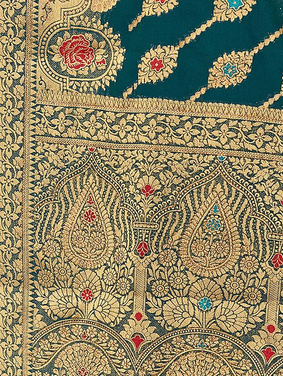 women green banarasi saree - 20434003 - Standard Image - 4