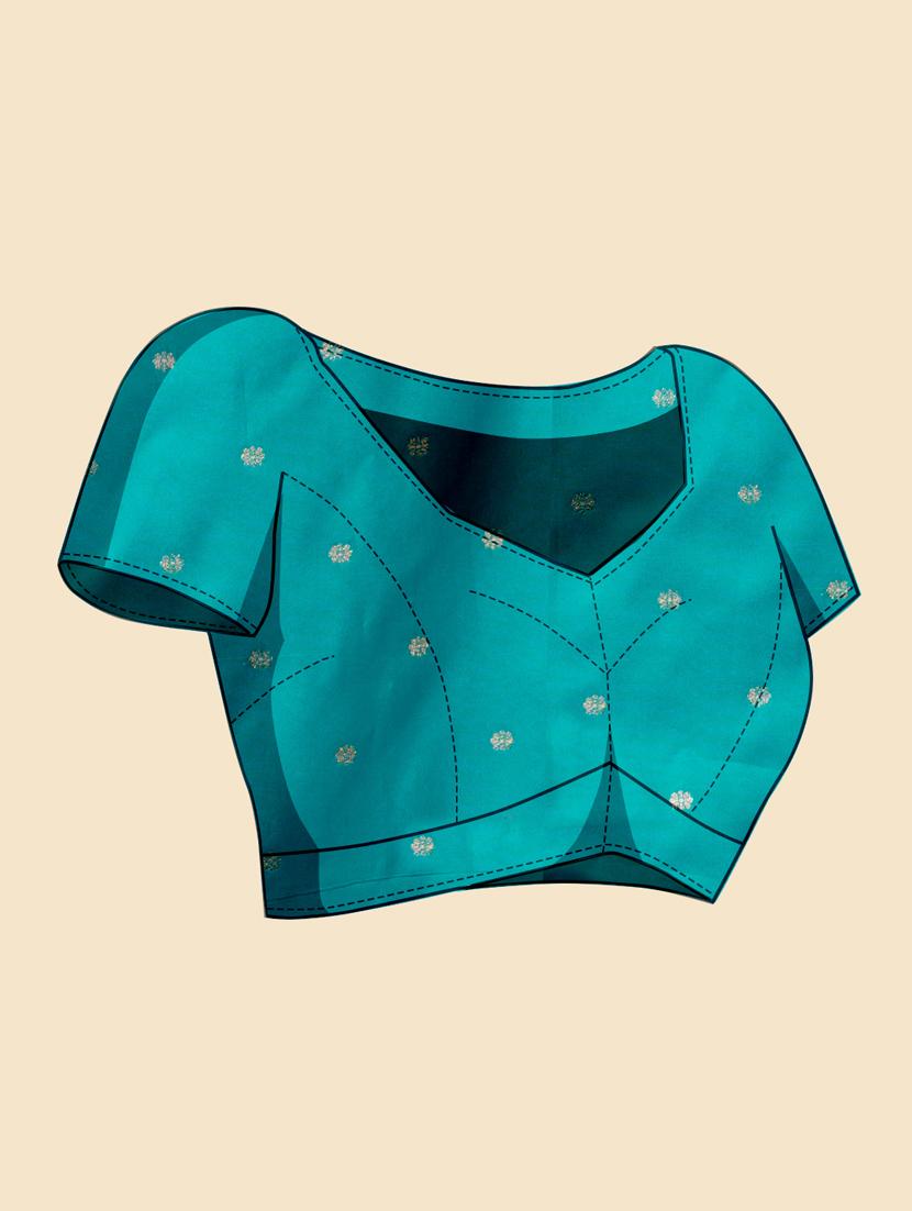 women blue banarasi saree - 20434088 - Standard Image - 4