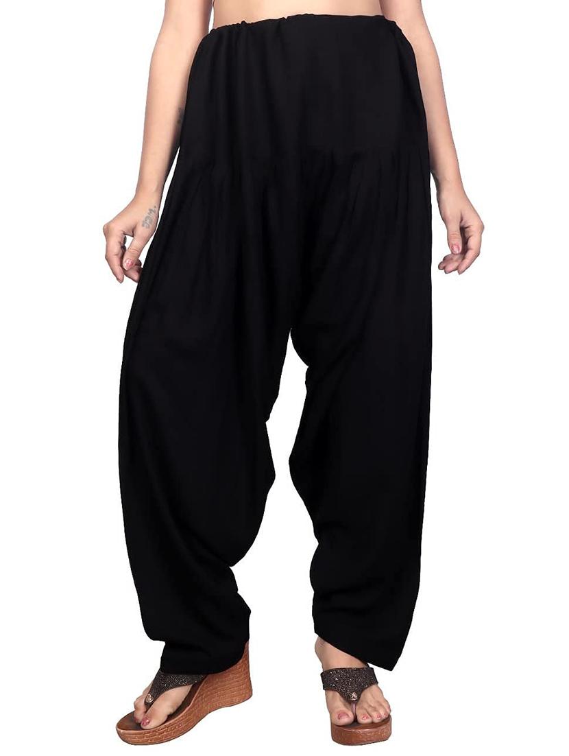 pack of 2 solid cotton salwars - 20435580 -  Standard Image - 1