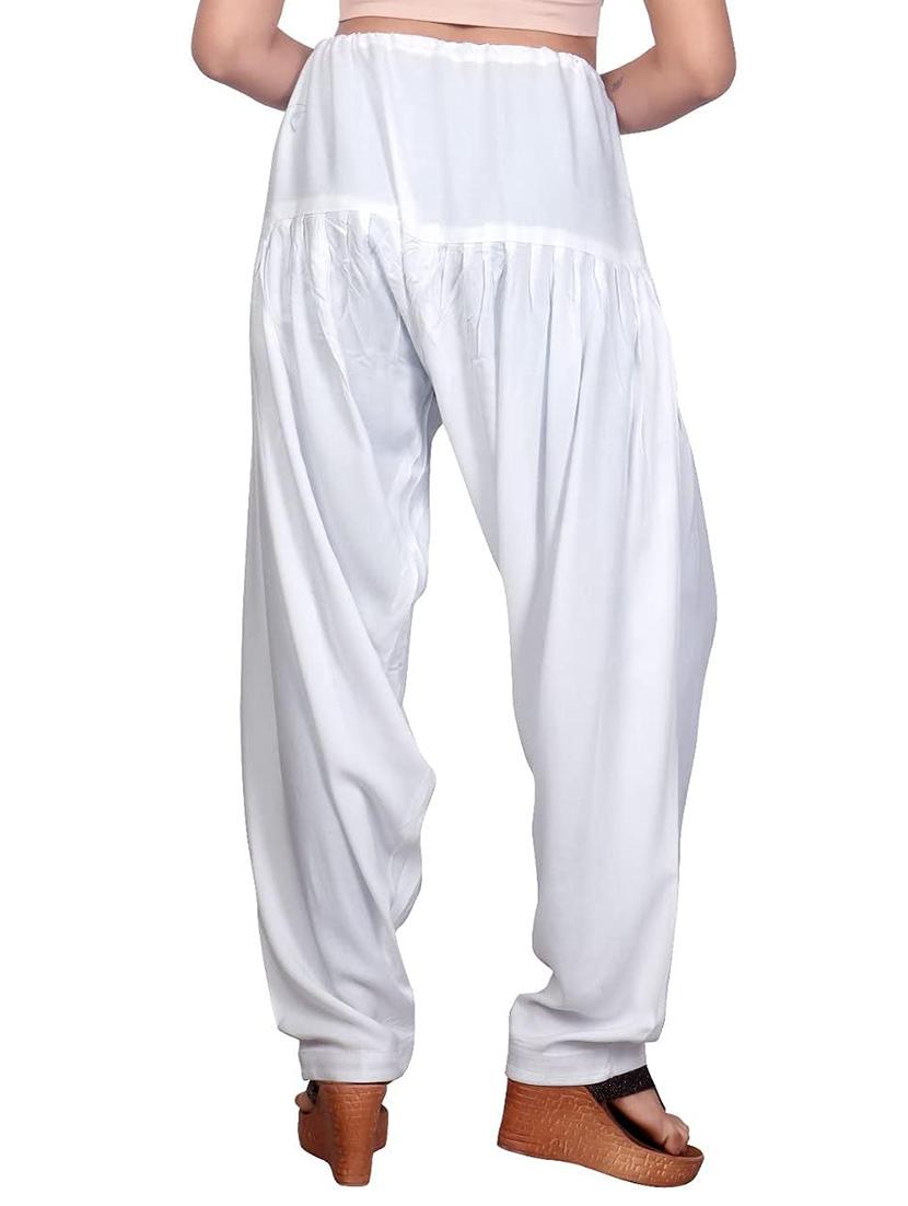 pack of 2 solid cotton salwars - 20435580 - Standard Image - 4