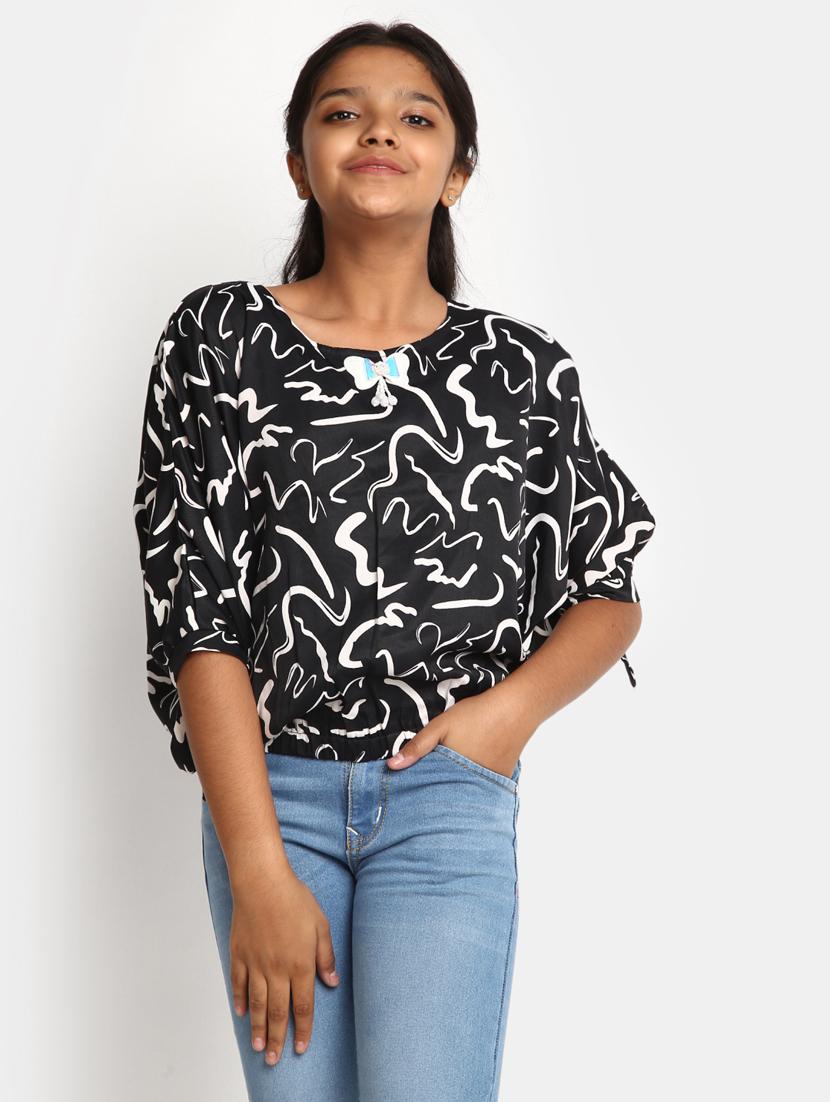 girls round neck top
