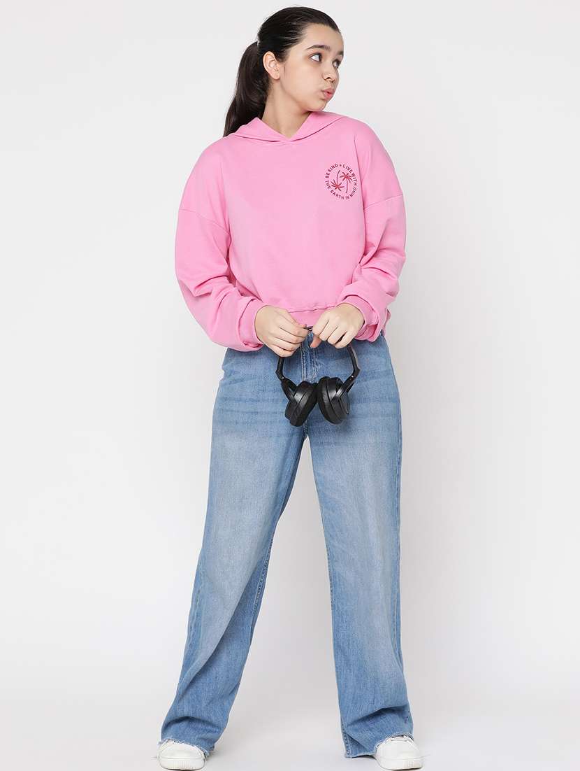 girls placement print hooded sweatshirt - 20435797 -  Standard Image - 4