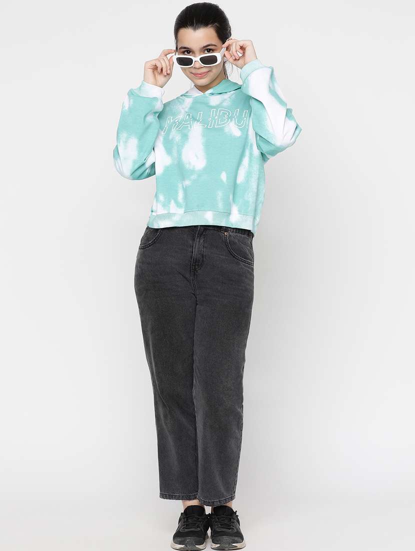 girls tie & dye print hooded sweatshirt - 20435801 -  Standard Image - 4