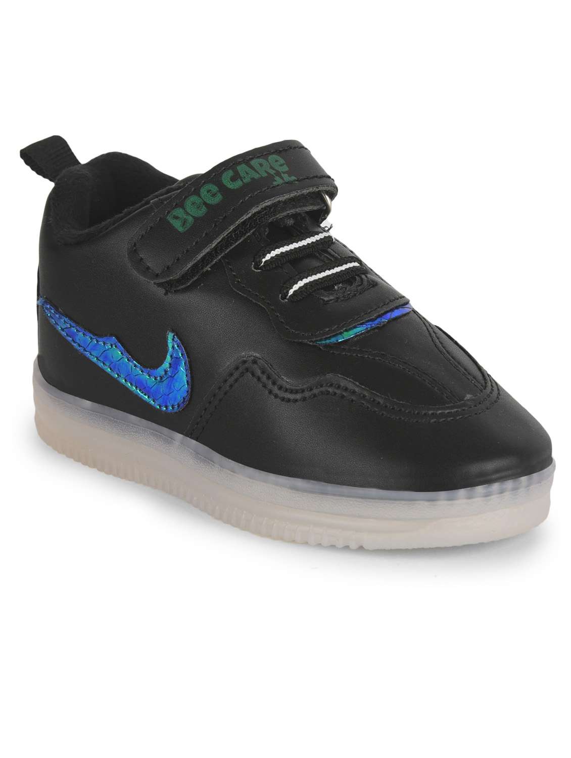 boys leatherette velcro sneakers