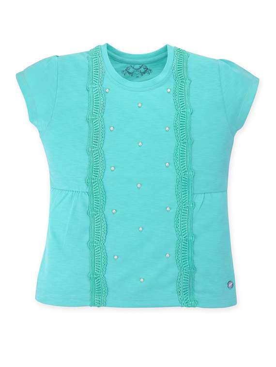 girls round neck top