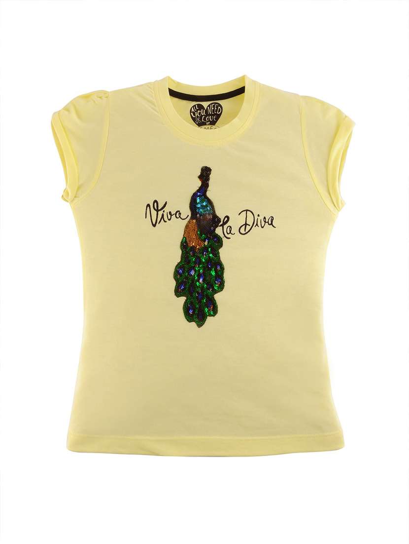 girls round neck top