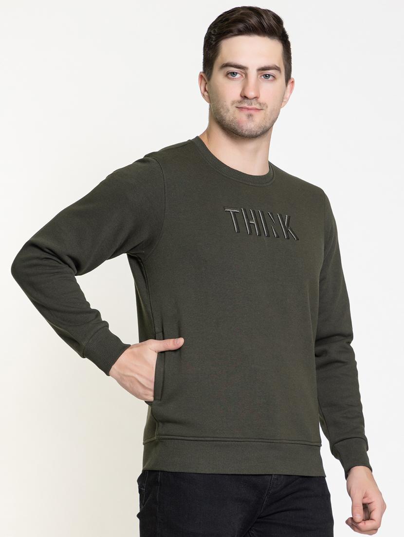 mens chest print sweatshirt - 20436431 - Standard Image - 1
