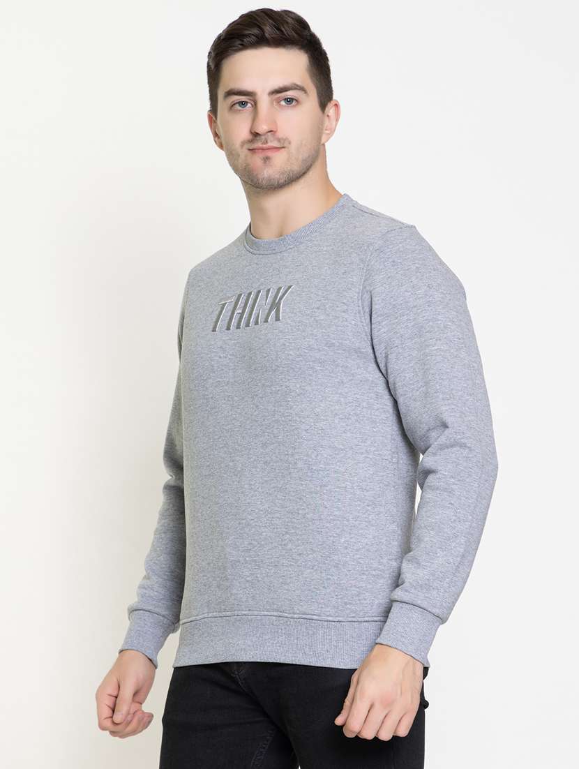 mens chest print sweatshirt - 20436433 -  Standard Image - 1