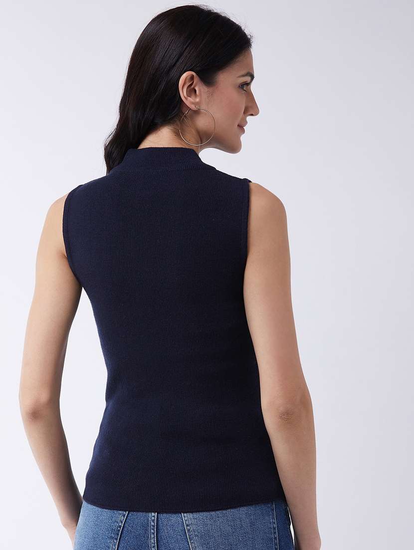 Women Sleeveless Solid Regular Pullover - 20436494 -  Standard Image - 1