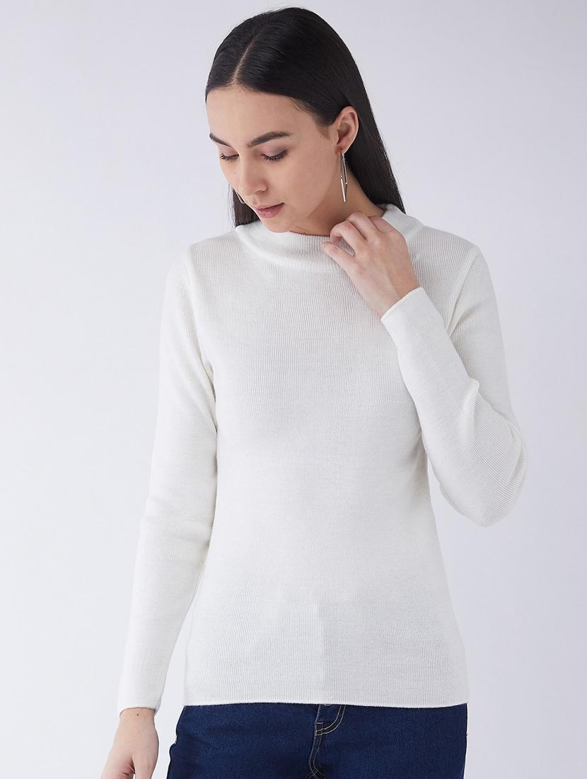 women long sleeved solid regular pullover - 20436498 - Zoom Image - 0