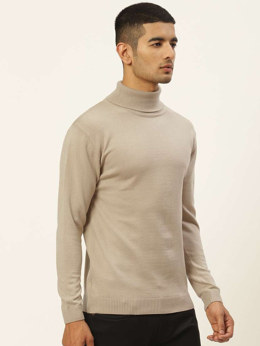 men long sleeved solid pullover - 20436542 -  Standard Image - 1
