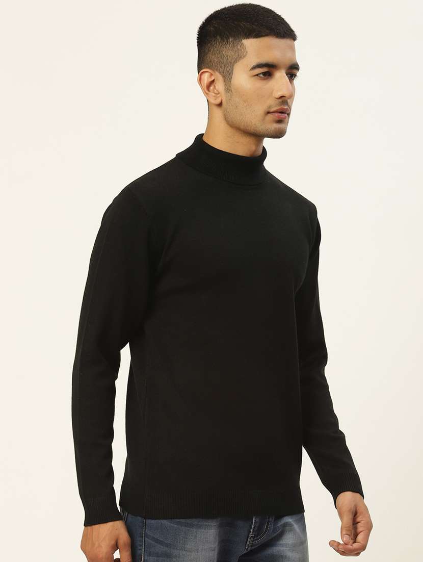 men long sleeved solid pullover - 20436550 - Standard Image - 1