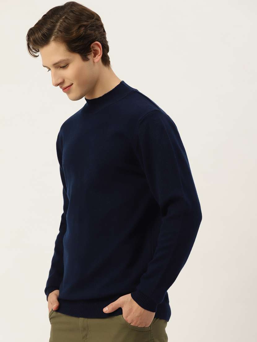 men long sleeved solid pullover - 20436553 -  Standard Image - 1