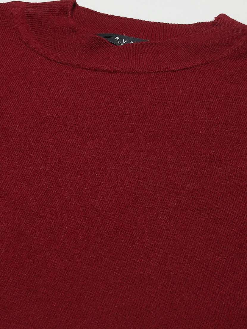 men long sleeved solid pullover - 20436554 - Standard Image - 4