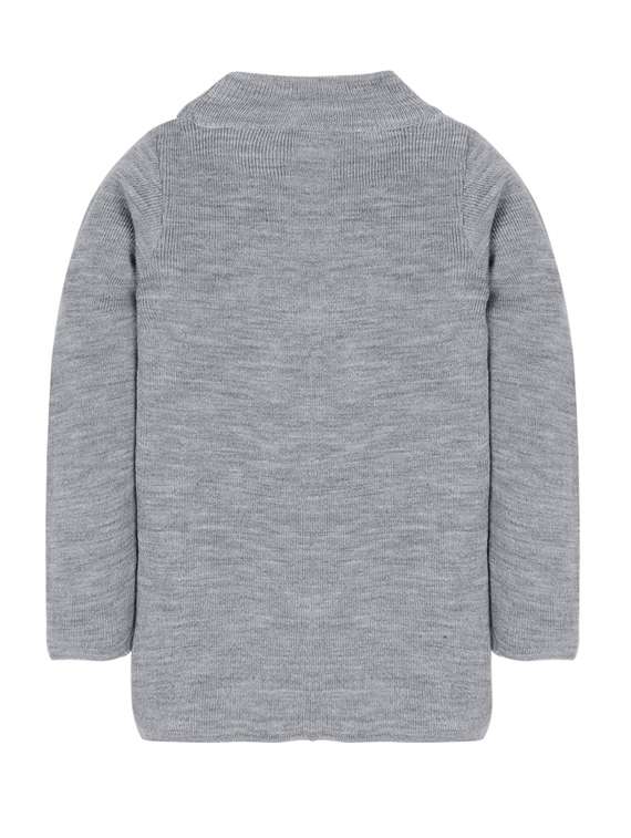 boys high neck solid sweater - 20436588 - Standard Image - 1