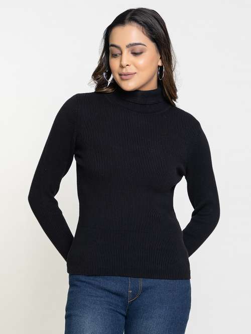 women long sleeved solid regular pullover - 20436603 -  Standard Image - 0