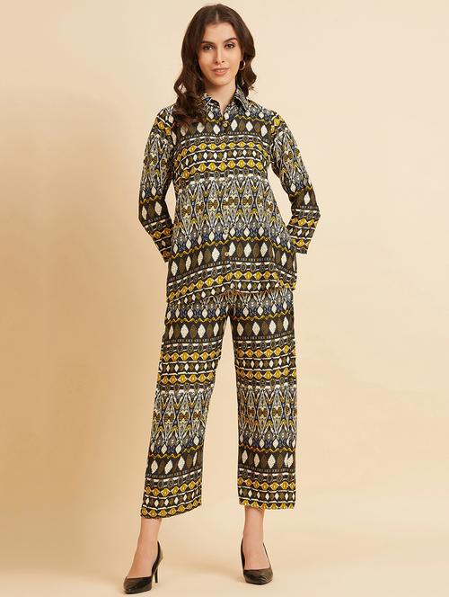 multi color printed shirt and trouser set - 20436612 -  Standard Image - 0