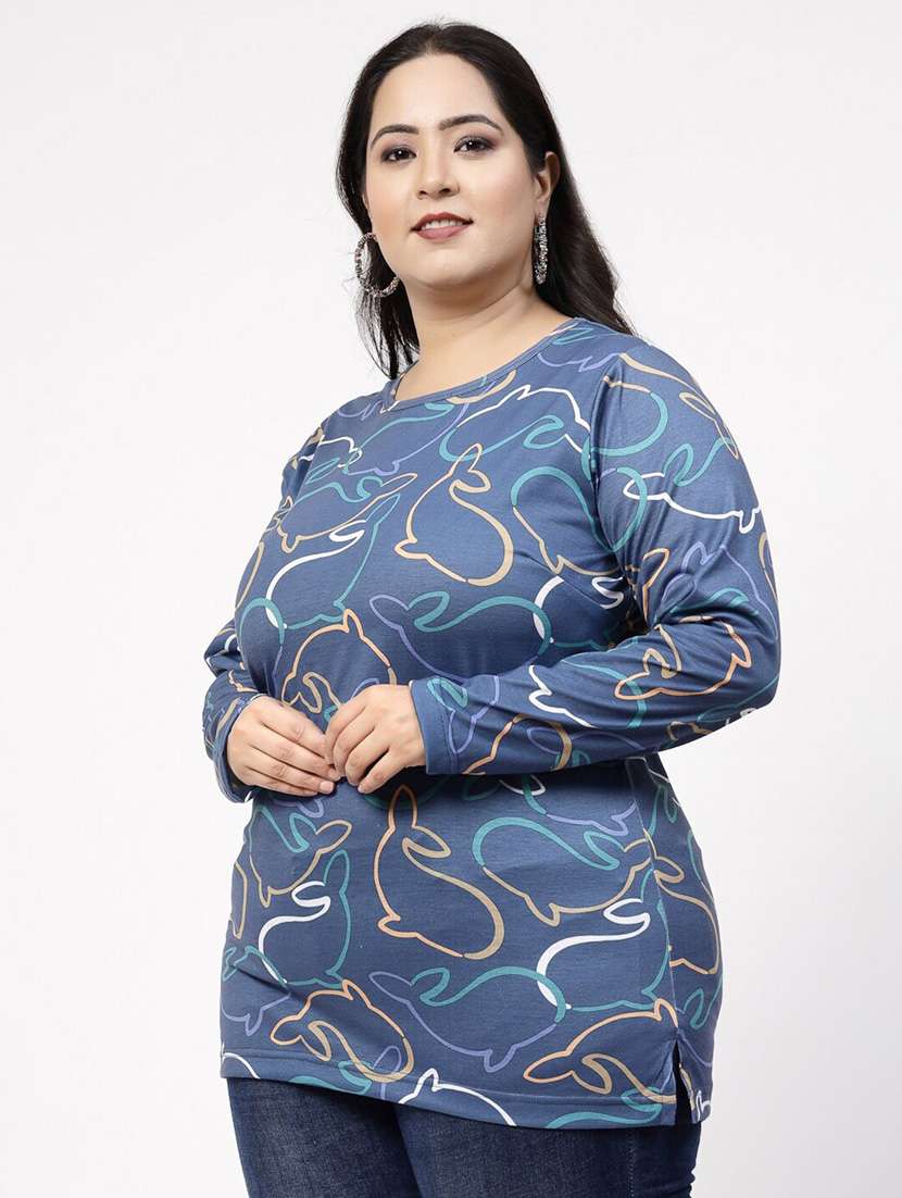women's all over print crew neck t-shirt - 20439409 -  Standard Image - 1