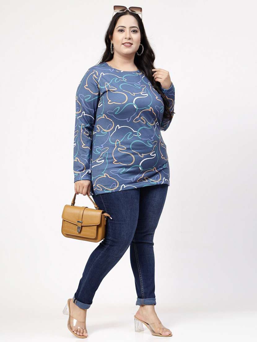 women's all over print crew neck t-shirt - 20439409 - Standard Image - 4
