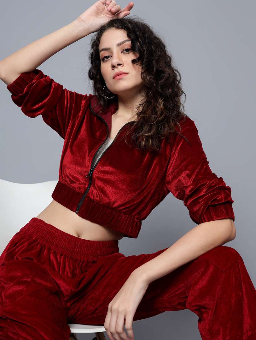 women solid top and trouser co-ord set - 20444578 - Standard Image - 4