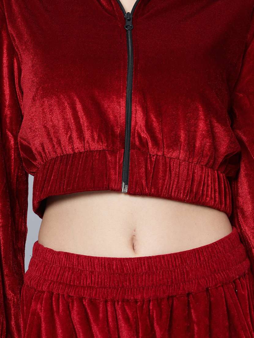 women solid top and trouser co-ord set - 20444578 - Standard Image - 6