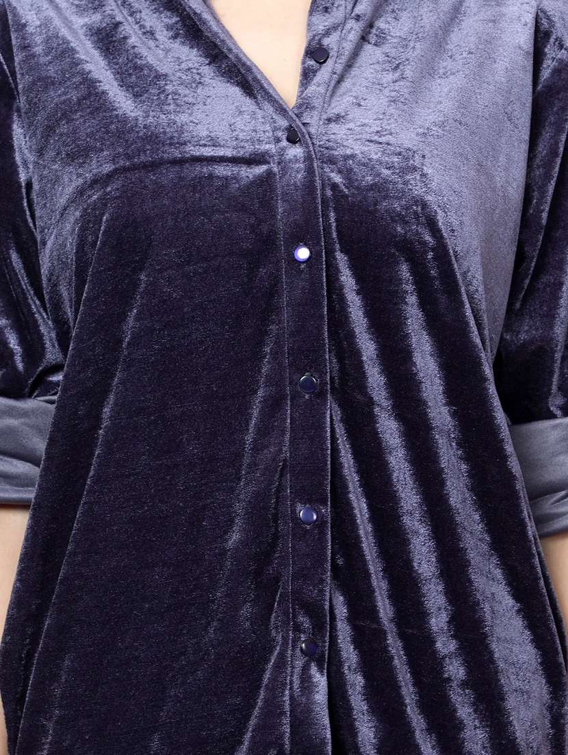 women solid top and trouser co-ord set - 20444582 -  Standard Image - 6