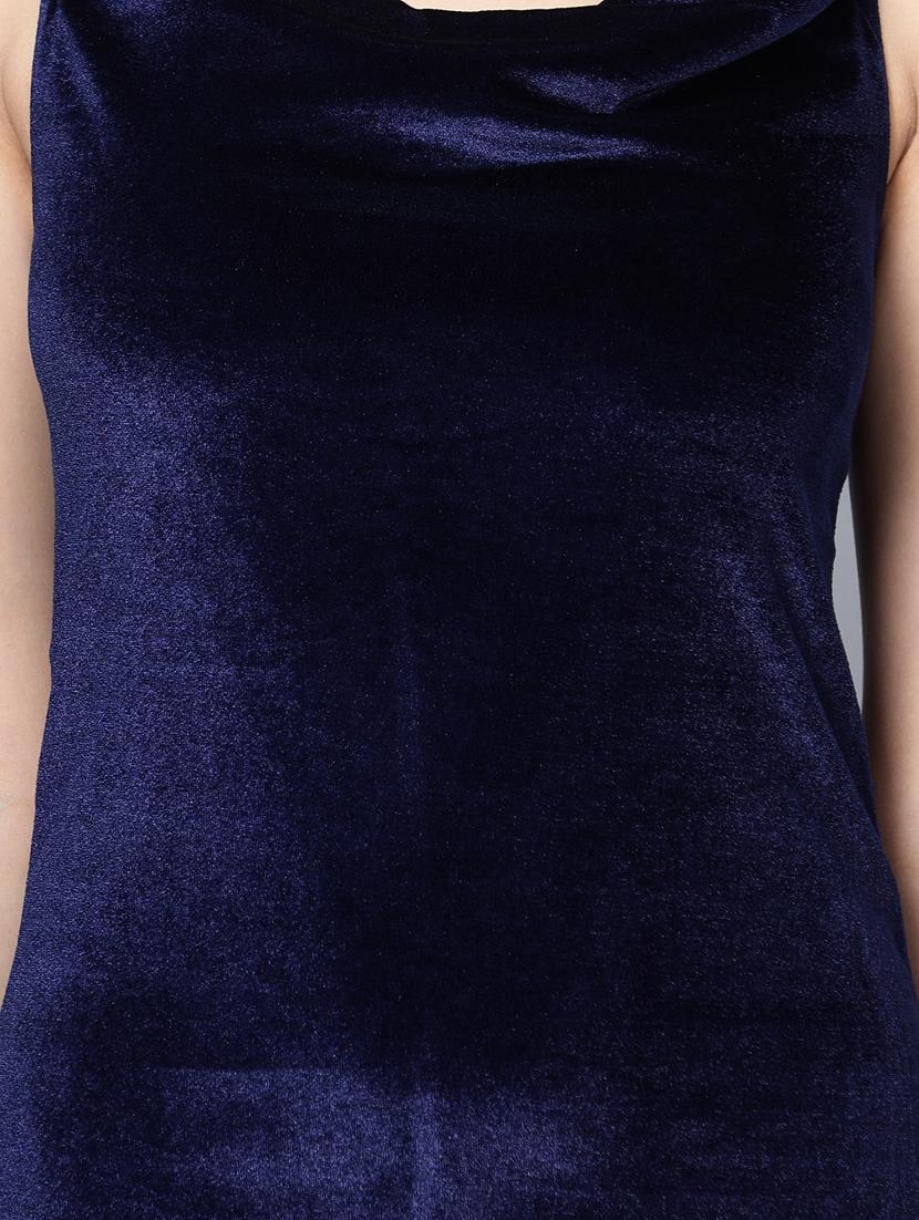 women solid cowl neck bodycon dress - 20444589 - Standard Image - 6
