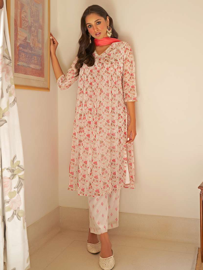 Floral Printed Suit Set - 20445521 -  Standard Image - 1