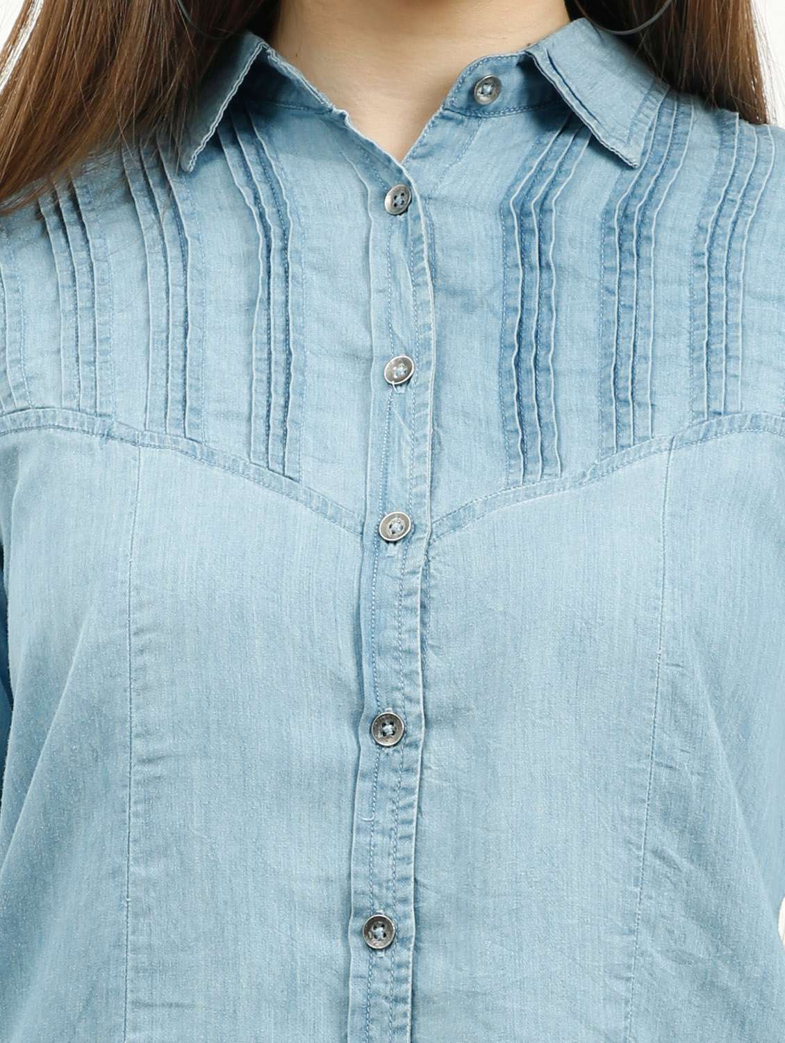 denim detailed shirt - 20445653 - Standard Image - 4