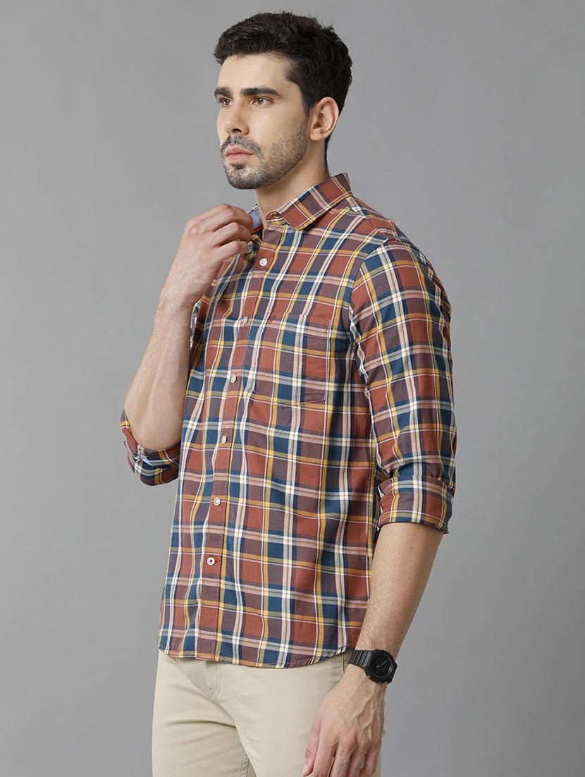 red cotton casual shirt - 20446024 -  Standard Image - 1