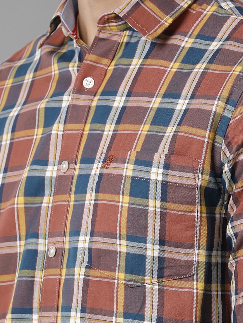 red cotton casual shirt - 20446024 - Standard Image - 4