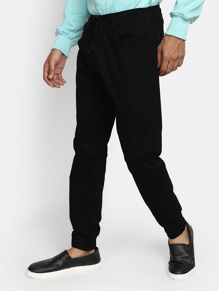 black satin joggers track pant - 20447969 - Standard Image - 1