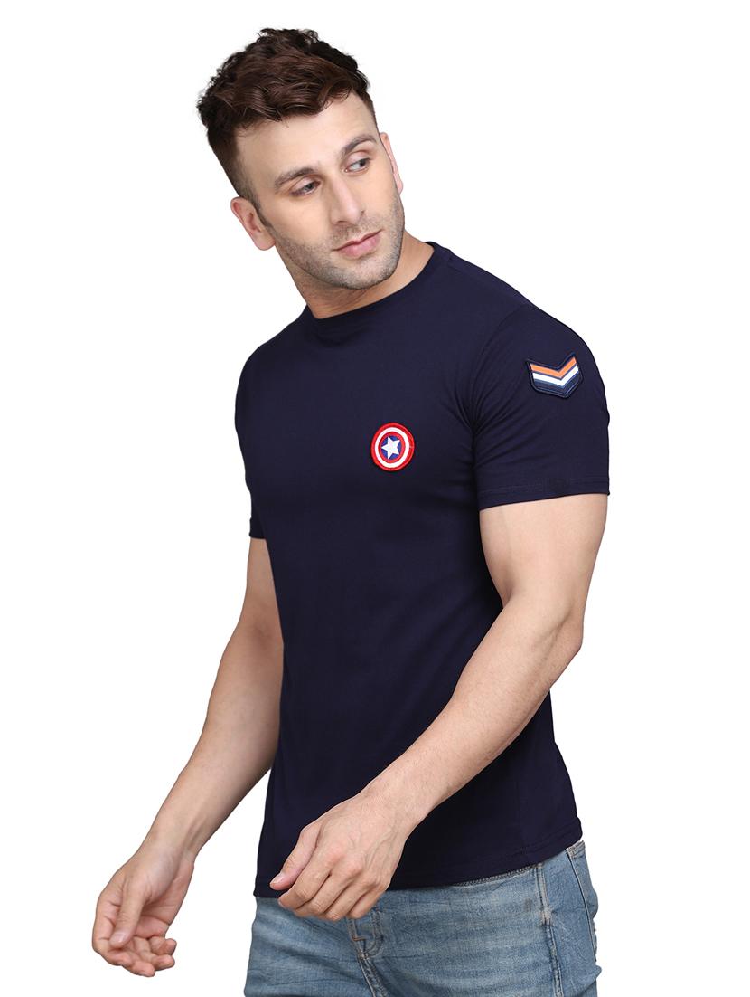 men round neck solid regular t-shirt - 20448597 - Standard Image - 1