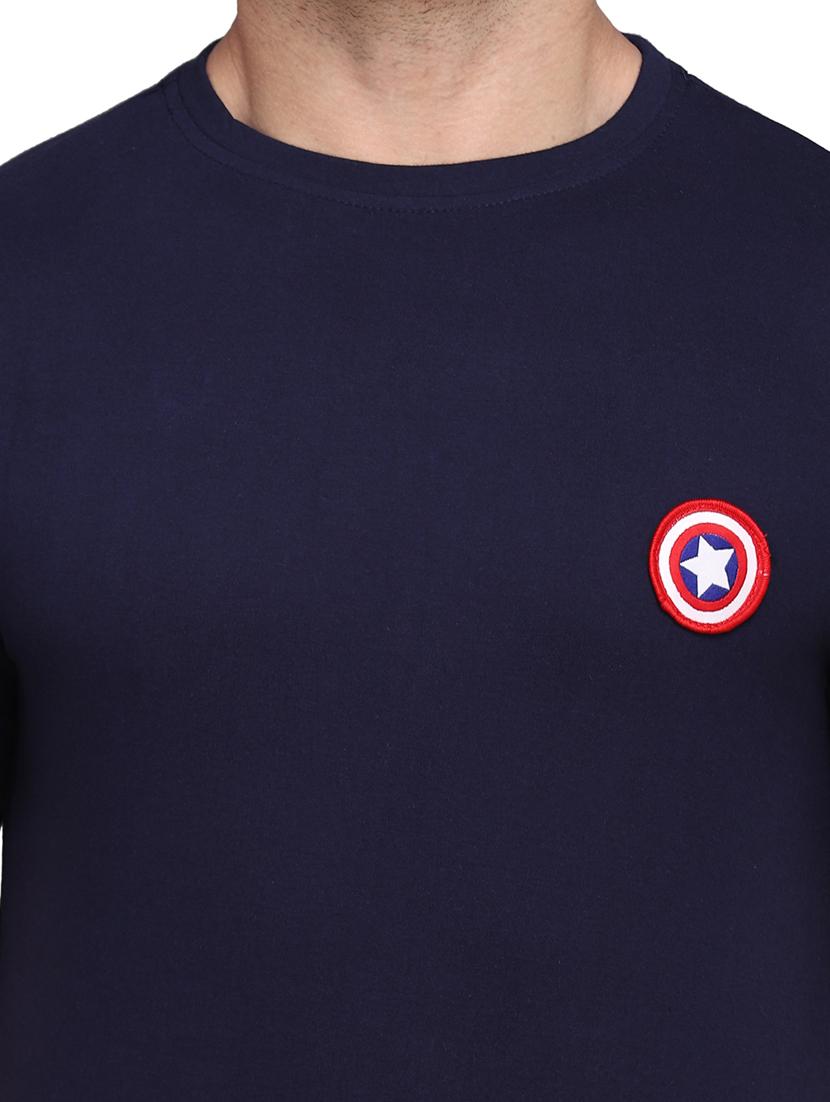 men round neck solid regular t-shirt - 20448597 - Standard Image - 4