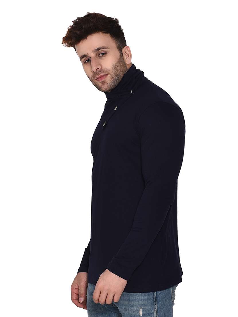 men long sleeved solid regular t-shirt - 20448602 -  Standard Image - 1