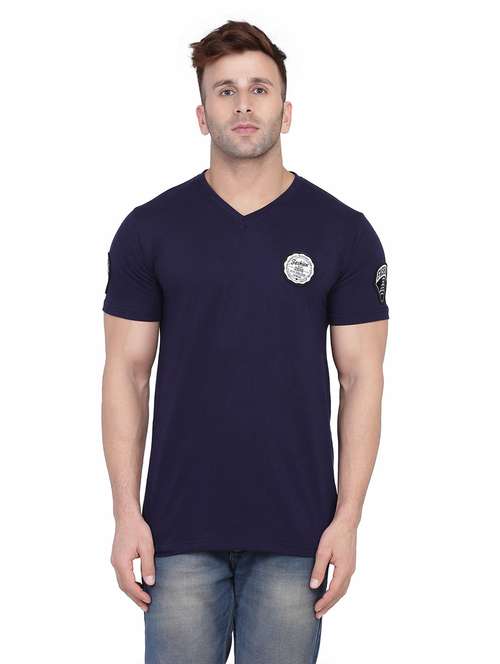men v-neck solid regular t-shirt - 20448613 -  Standard Image - 0