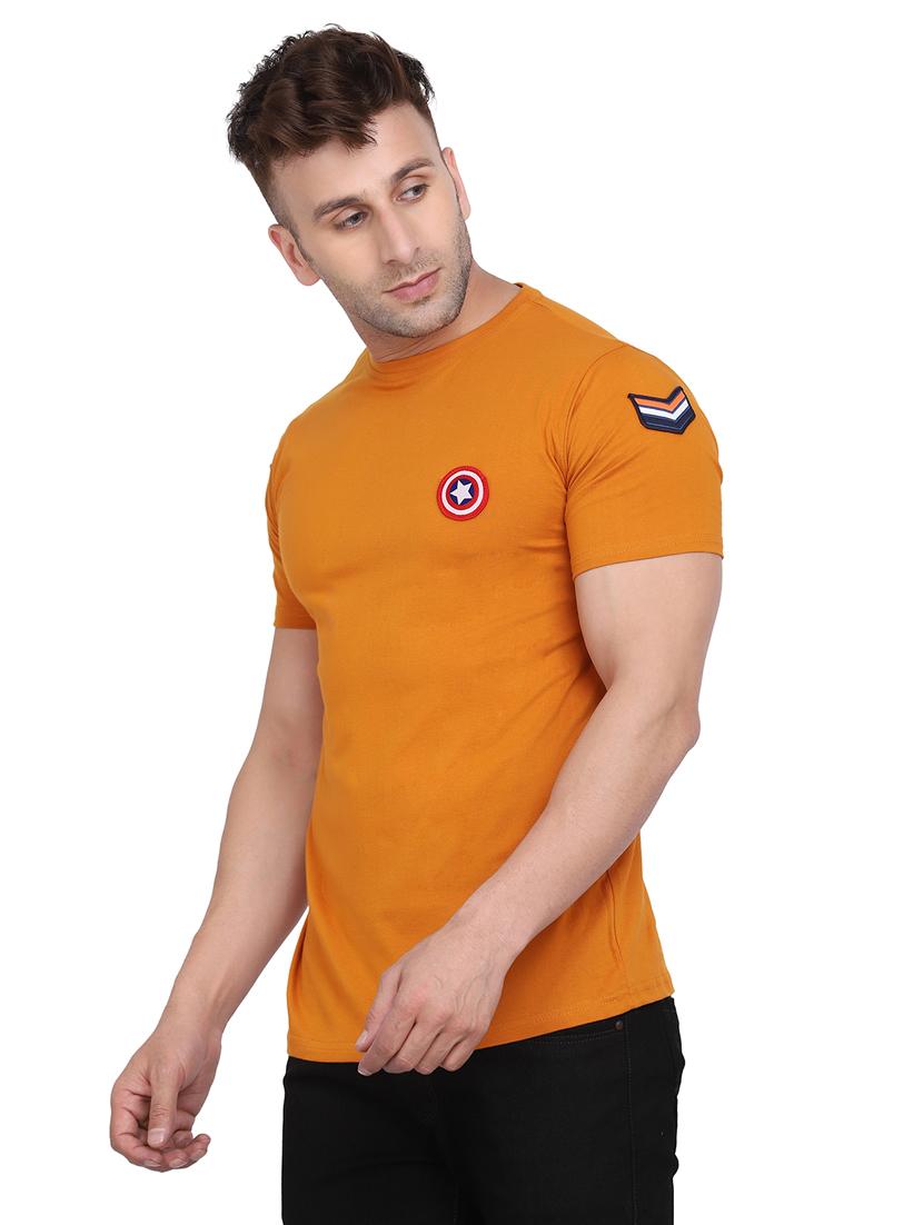 mustard cotton tshirt - 20448639 -  Standard Image - 1