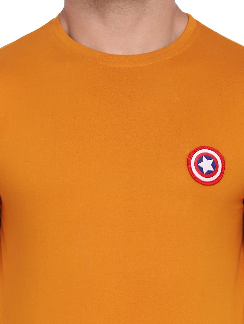 mustard cotton tshirt - 20448639 - Standard Image - 4
