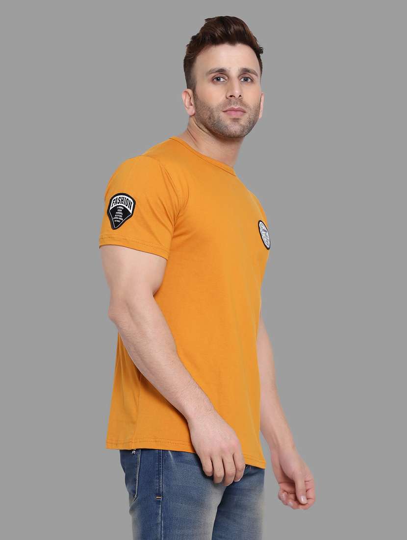 mustard cotton tshirt - 20448645 -  Standard Image - 1