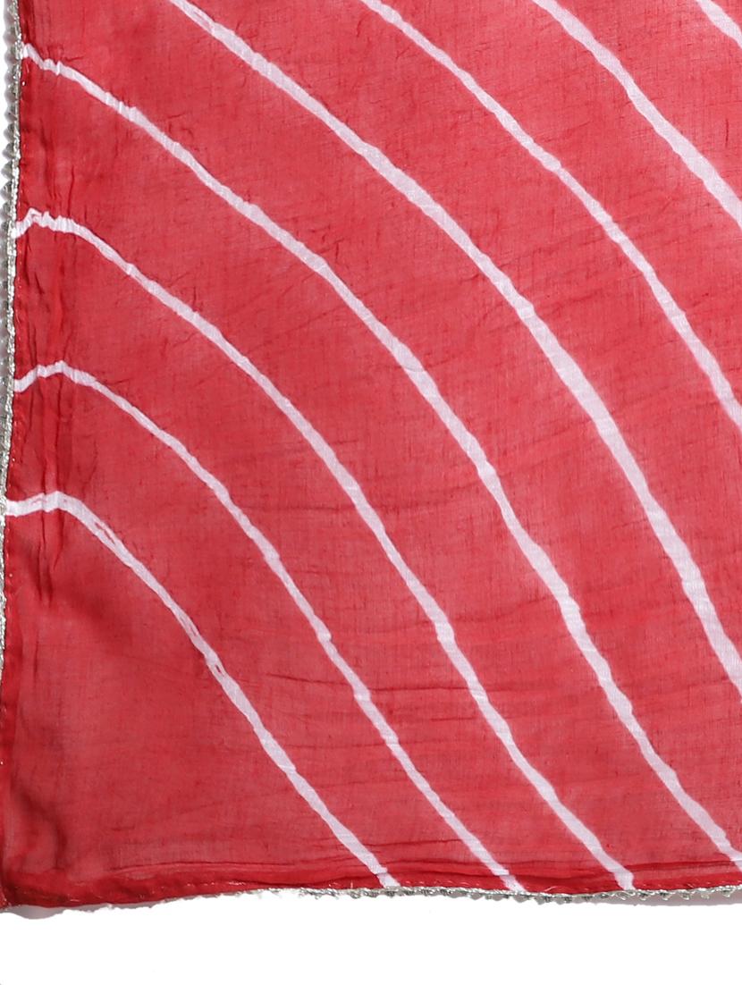 women red leheriya print dupatta - 20448801 - Standard Image - 4