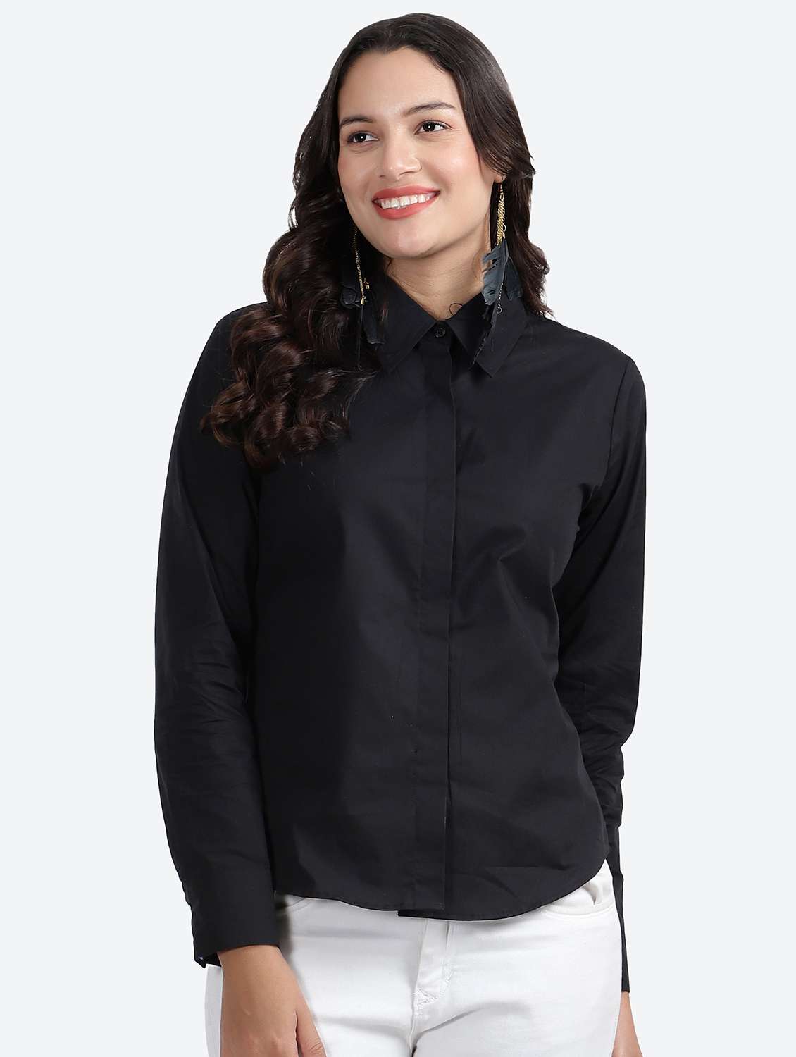 women solid regular shirt - 20449081 - Zoom Image - 0