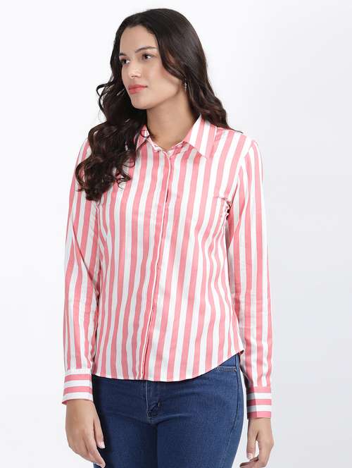 women striped regular shirt - 20449083 -  Standard Image - 0