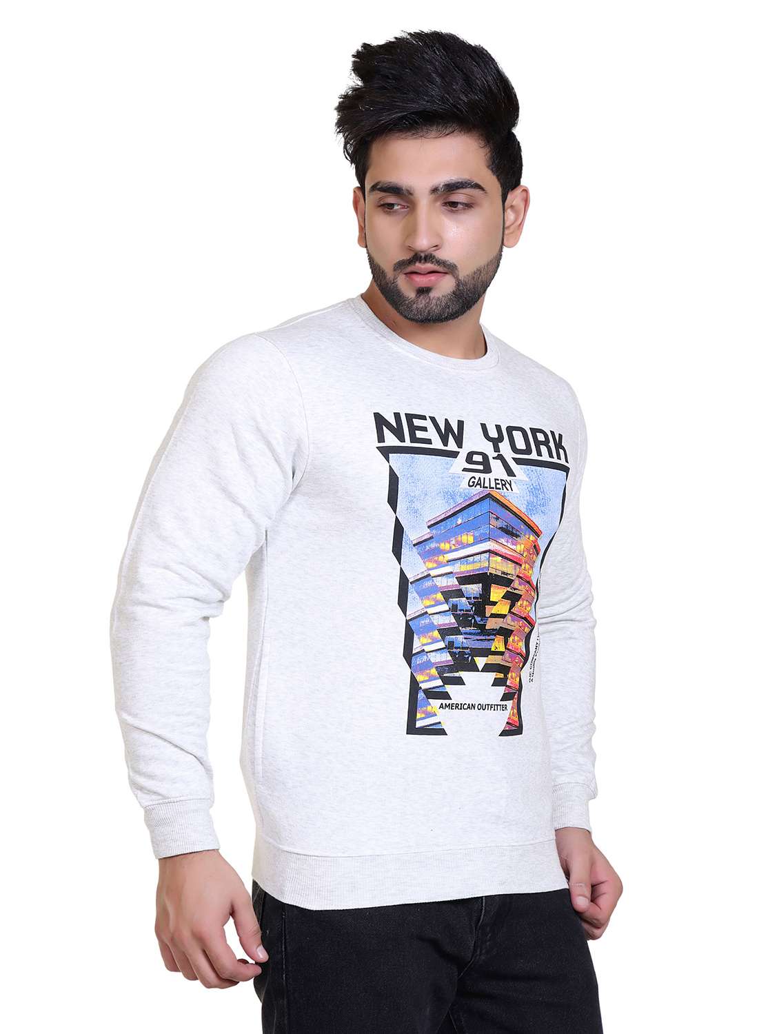 Mens Front Print Sweatshirt - 20449147 -  Standard Image - 1
